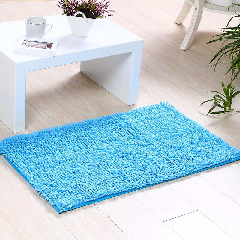 Ensemble 40*60/40*120CM, tapis de bain en microfibre absorbant, tapis de salle de bain doux et moelleux, tapis de salle de douche: 40-60CM  40-120CM / blue