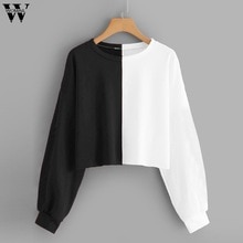 Womail Sweatshirts vrouwen Mode Plus Size Bloemenprint Ronde Hals Herfst Sweatshirt Women'sSweatshirt S-XXL