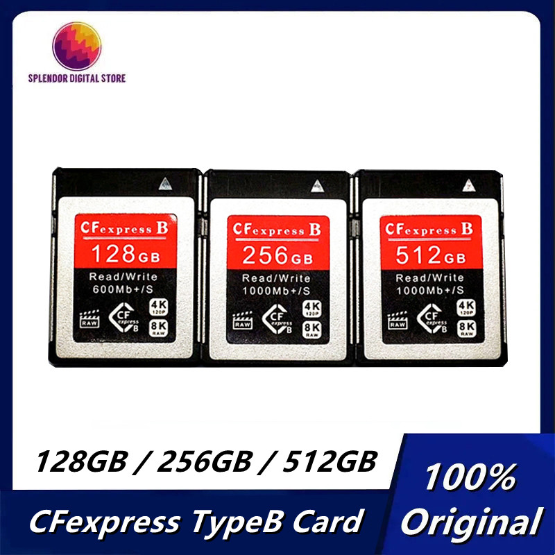 Original CFexpress TypeB Memory Card 128GB 256GB 512GB CFE Memory Card For Z8 Z9 Digital SLR Camera RAW 8K 4K Video