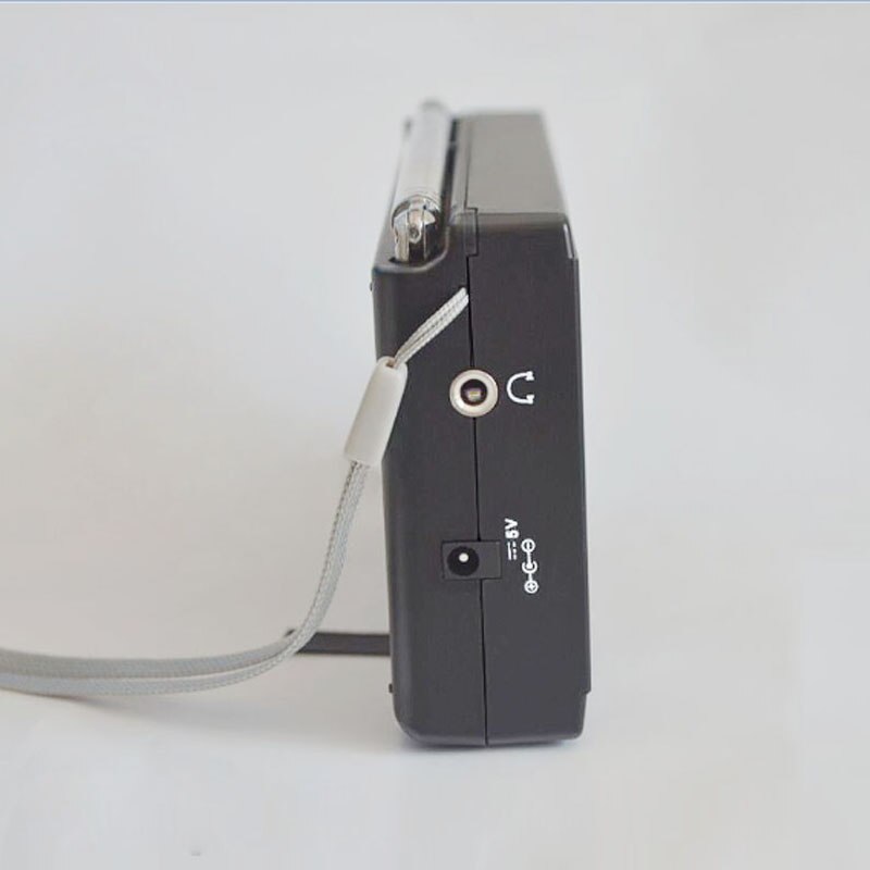 JINSERTA-miniradio portátil FM/MW/SW con antena, despertador Digital, receptor de Radio FM, reloj receptor portátil