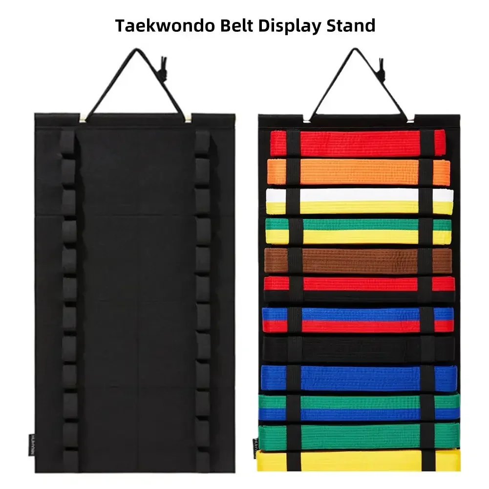 Taekwondo Riem Opslag Muur Opknoping Karate Riem Display Vilten Doek Collectie Riem Display Houder voor Taekwondo MMA Judo