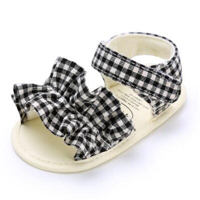 Baby Sandalen Kind Baby Meisje Strik Houten oor Sandalen Lederen Sandalen Zomer Party Prinses Schoenen: B / 0-6 months