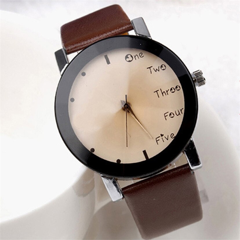 Neutral Leisure Letters Wrist Watches Motion Simulation Of Electronic Quartz Watch reloj kol saati Good-looking JUL 21