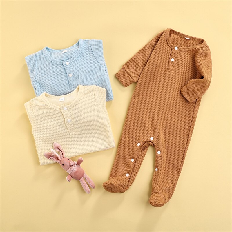 Pudcoco Stijl Pasgeboren Baby Meisje Jongen Bloemen Footies Jumpsuit Outfits Kleding