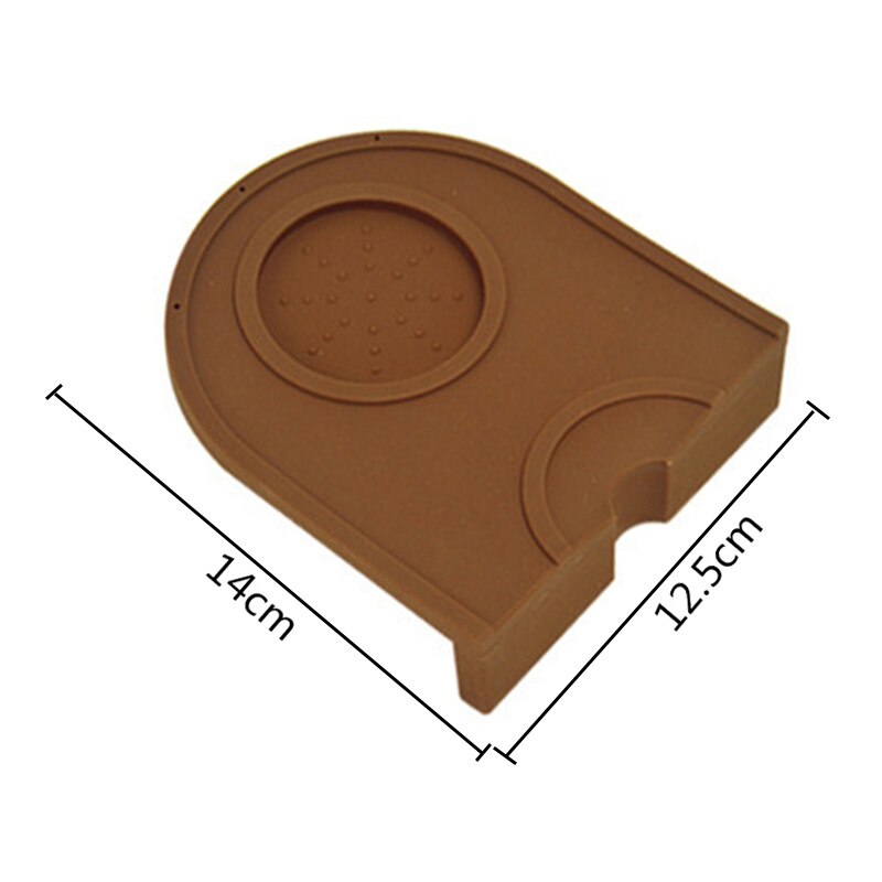 Barista kaffe skridsikker måtte espresso latte art pen sabotage holder pad pad kaffebeslag tampers kaffemølle blød silikone: Kaffe lille