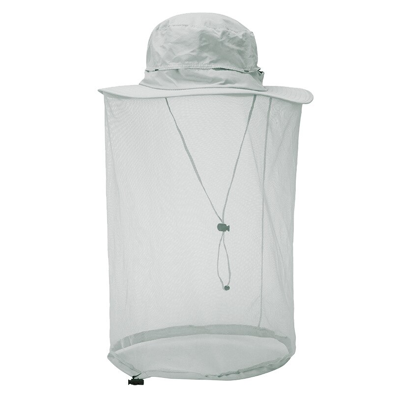 Al aire libre de la gorra de red senderismo pesca sol abeja, insecto de malla de cara máscara Herramientas de apicultura sombrilla cuello cubierta de la cabeza: 10