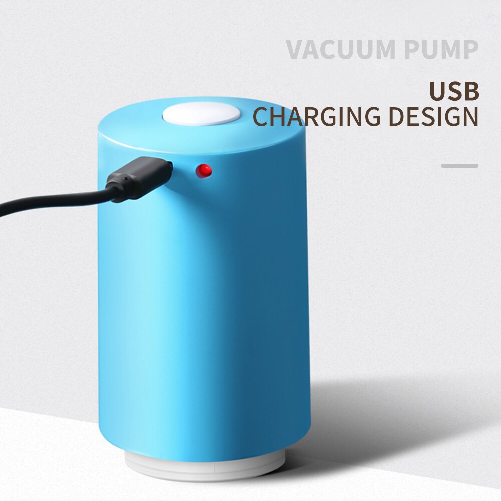 FUNHO – pompe à vide automatique USB pour aliments, Machine à emballer sous-vide, avec 5 sacs de recyclage, économiseur d'aliments