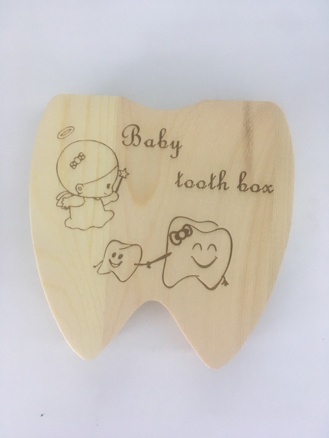 Tooth Storage Box for Kids Mini Multipurpose Tooth Holder Wooden Storage Case Simple Cute For Baby Teeth: A