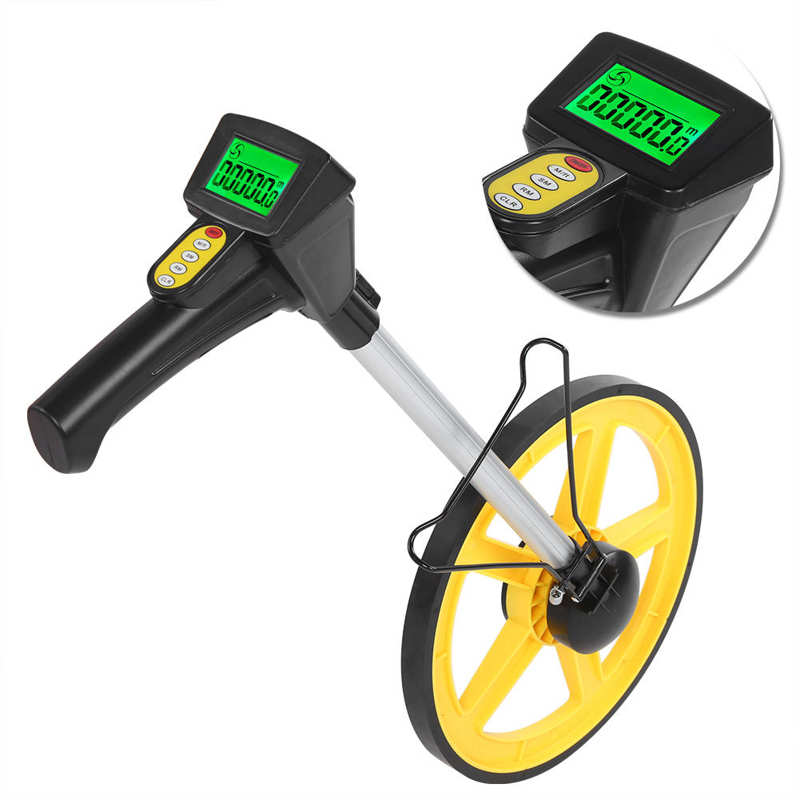 Distance Measuring Wheel Digital Display Gauge Roller Rangefinder Metric Inch Switching Measuring Tool