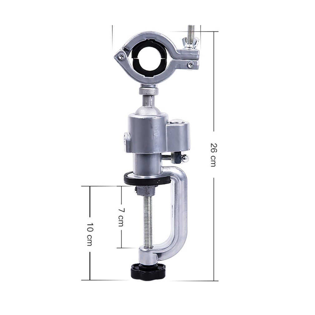 360 Degree Universal Table Bench Vice Clip-on Round Head Clamp Vise for Electric Drill Bench Screw Clamp Grinder Tool Holder