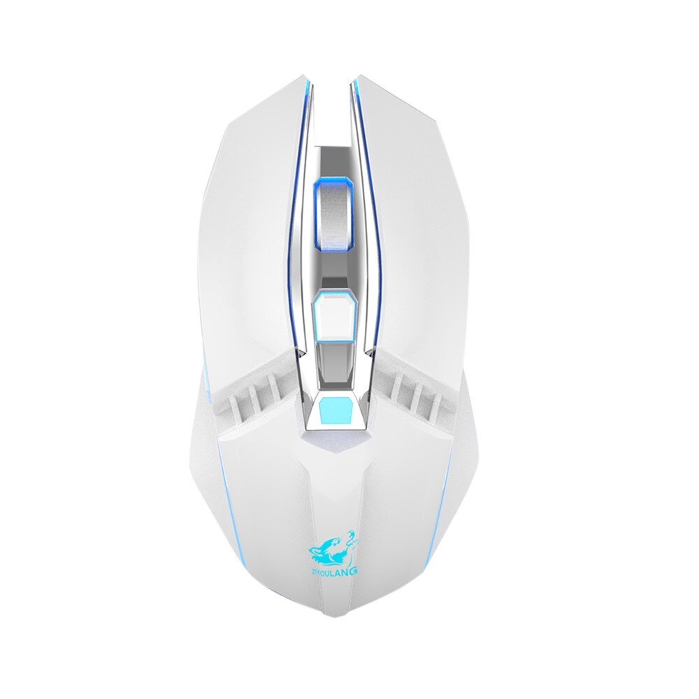 Rechargeable X5 Wireless Silent LED Backlit USB Optical Ergonomic Gaming Mouse Computer Table Ergonomic Silent For PC Laptop: B