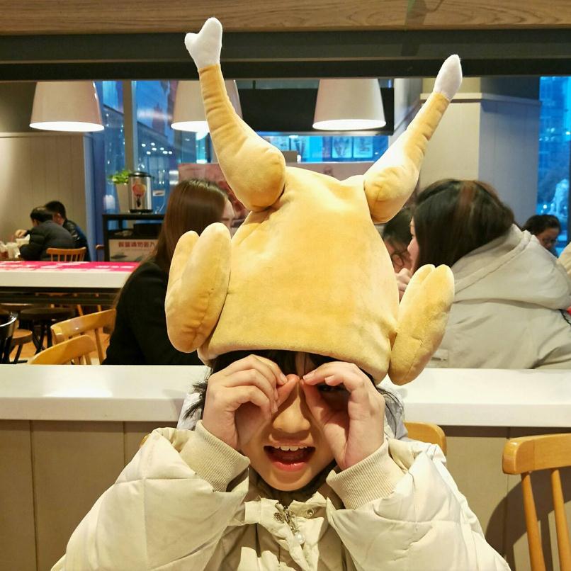 Thanksgiving Funny Turkey Hat Felt Cloth Headwear Thanksgiving Party Photograph Prop Chicken Shape Party Caps: Electric style