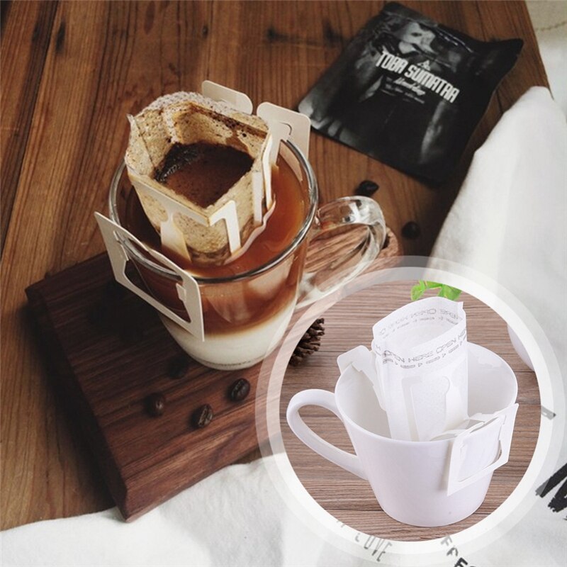 Kaffe 300 stk/pakke dryp kaffepose bærbar selvbetjening kaffe te hængende sanitetsfilterpapir hjemmekontor rejse