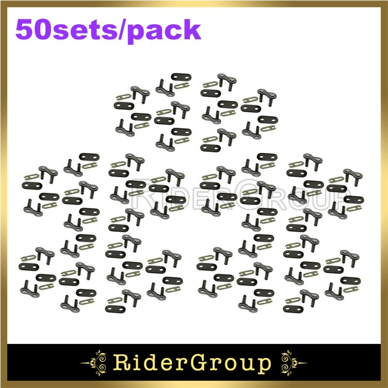 KMC 420 Chain Master Link For Chinese Made Stomp Demon X Atomic Pit Dirt Bike Moped Scooter Go Kart ATV Parts: 50 Sets