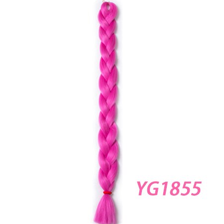 VERVES Vlechten Haar een stuk 82 inch Synthetische Warmte Fiber braid 165 g/stuk pure kleur gehaakte Jumbo Vlecht Hair Extensions: #18
