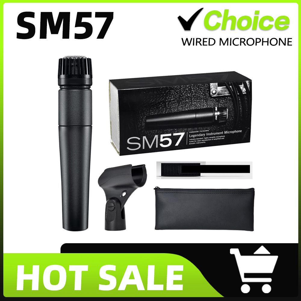 SM57 Dynamic Instrument Microphone and Versatility for Live Performances and Recording