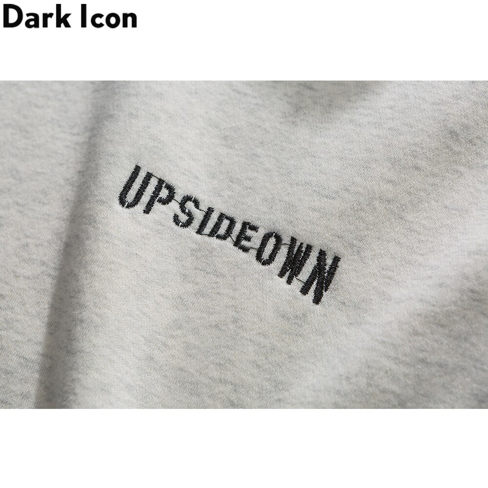 Dark Icon Sherpa Patchwork Hoodie Men Women Front Pocket Hooded Sweatshirts Man Preppy Style Students Hoodies