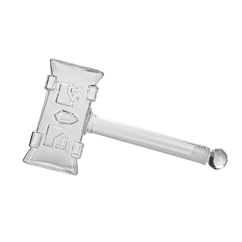 400 Ml 3D Hamer Vormige Home Bar Loodvrij Glas Whiskey Decanter Voor Liquor Scotch Bourbon DDC-203