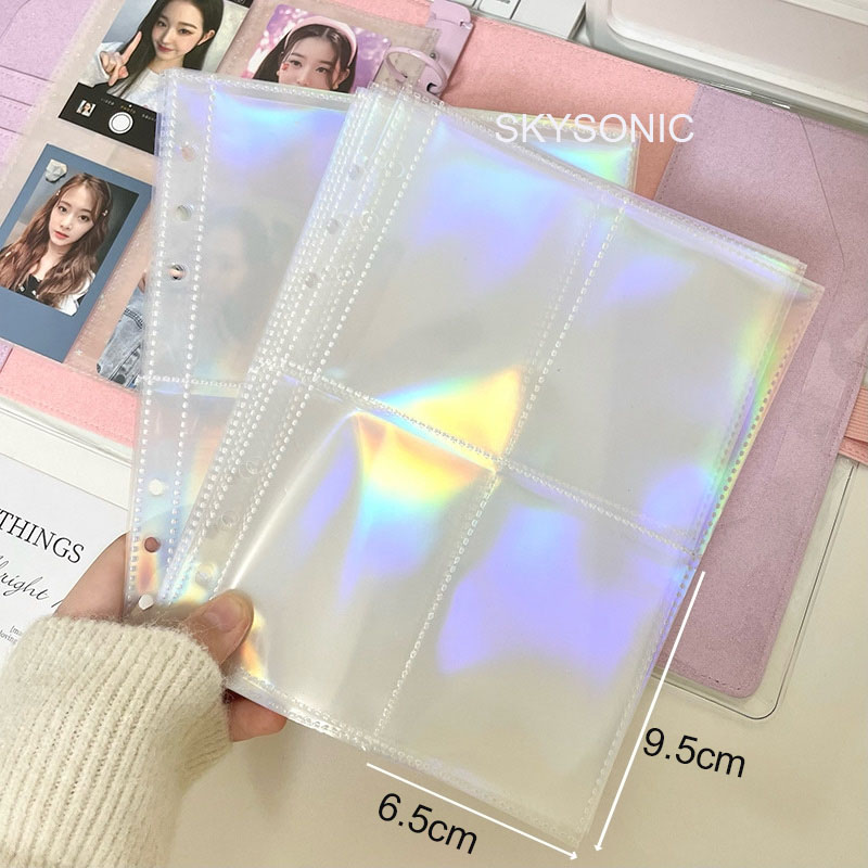 SKYSONIC A5 Binder Collect Book Plush Photo Album Agenda Kawaii Dog Postcards Ring Organizer DIY Refills Suppliers: plum