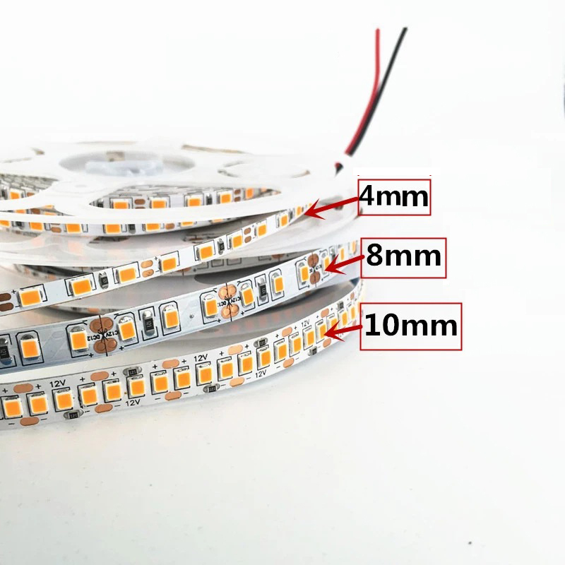 12V 24V 4mm 8mm 10mm naranja ámbar llama LED tira Flexible 1800k 1900k 240leds/m 120leds/m cinta Flexible suave 5M/rollo
