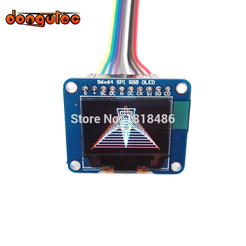 0,95 zoll 96X64 RGB SSD1331 Stock IC OLED ausbrechen Gremium-bisschen (Voll) Farbe w/microSD Halfter