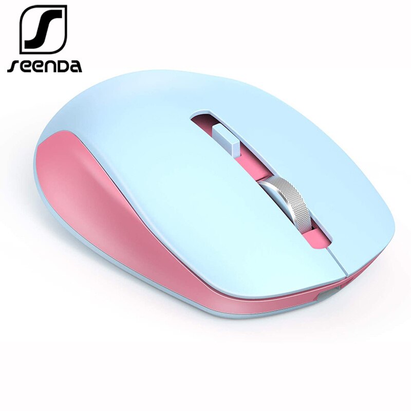 SeenDa USB Wireless Mouse for Computer Silent Click Mouse Noiseless Adjustable DPI Mause for Laptop Accessories