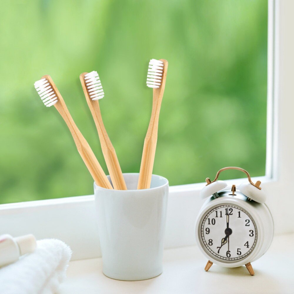 13 Colors Soft Bristles Bamboo Toothbrush Natural Eco-friendly Natural Round Handle Toothbrush Oral Care