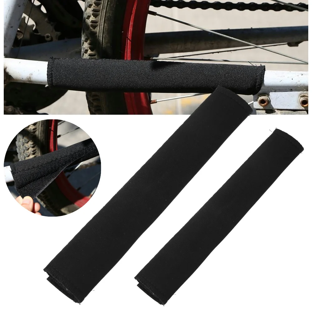 Fietsframe kettingbeschermer neopreen fietsen zorg kettingbeschermers bescherming zwart polyester fietsaccessoires 2025