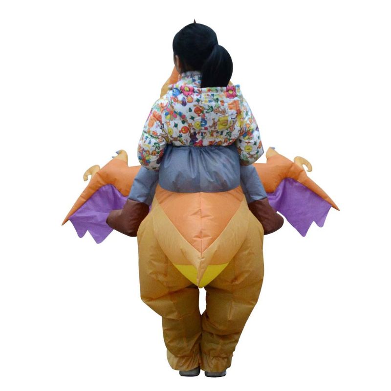 Oppblåsbare låve rytter pterodactyl kostyme fancy kjole cosplay klær