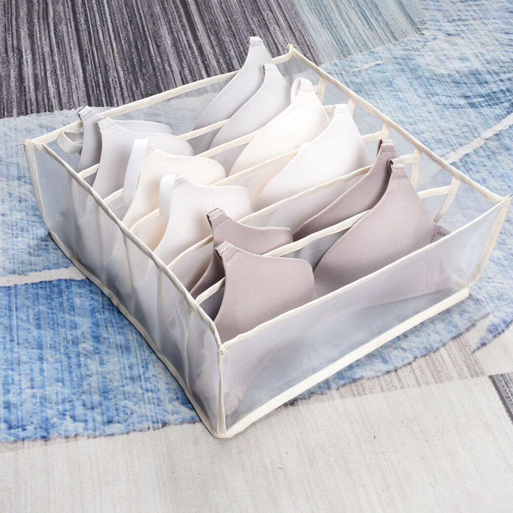 Underwear Storage Boxes Clothes Organizer Drawer Nylon Divider Closet Organizer For Folding Ties Socks Shorts Bra Organizer