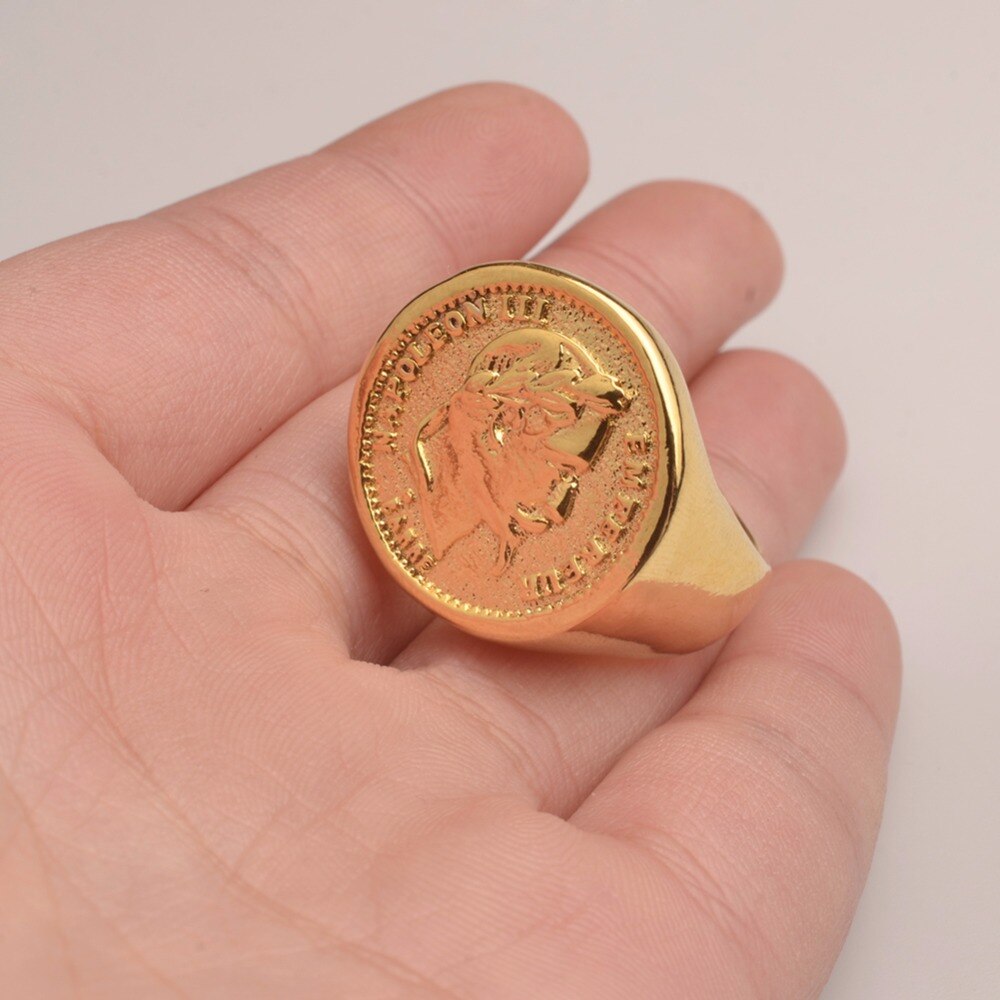 Goud Kleur Turkse Coin Ring Koperen Metalen Ring A... – Grandado