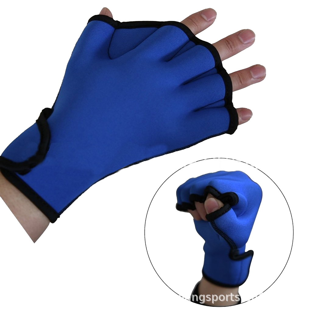 1 paar Schwimmen Handschuhe Aquatische Fitness Wasser Widerstand Aqua Fit Paddle Training Finger Handschuhe