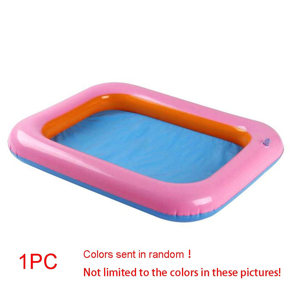 PVC Indoor Kids Toys Storage Table Pool Inflatable Large Castle Sand Box Easy To Clean Thicker Toys Random Color #