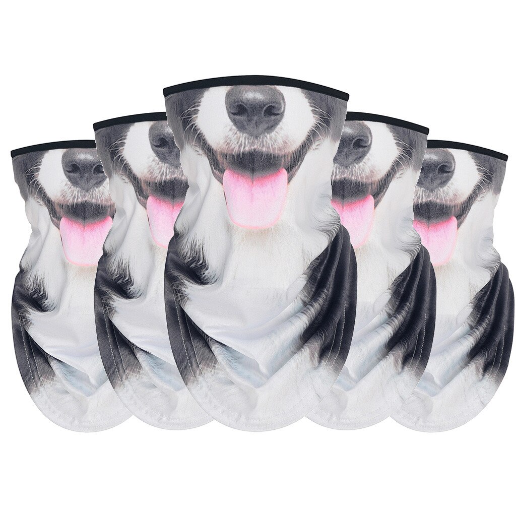 5PCS Unisex Rave Bandana Neck Gaiter Tube Headwear For Women Men Face Scarf Protective Silk Scarf bandana Handkerchief#T2: E