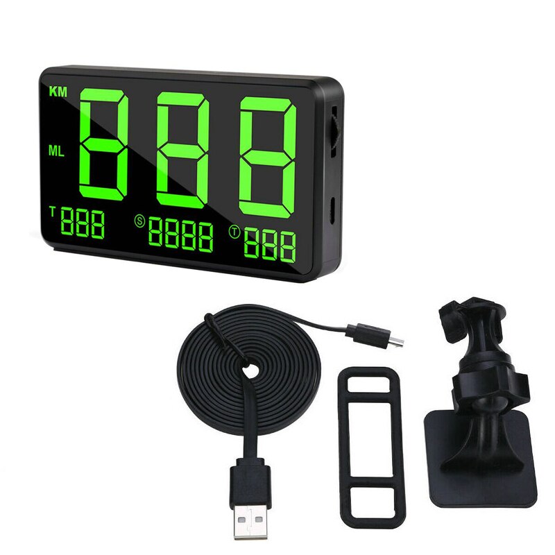 C80 Auto Hud Display Head-Up Display Gps Snelheidsmeter Display Speed Display Snelheidsoverschrijding Alarm Systeem Auto Display Speeding alarm