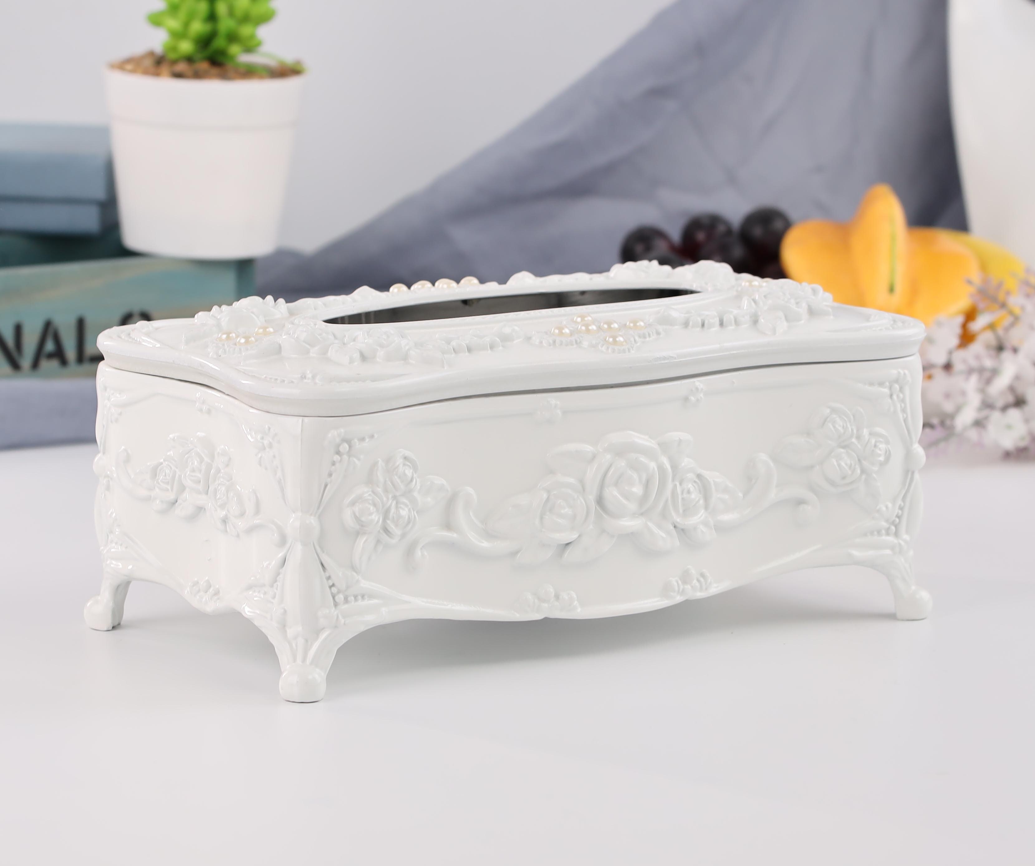 Europæisk luksus tissueboks multifunktionel opbevarings tissueboks gyldent rektangel cover servilletero stue dekoration  ae50zj: Stil  k 23 x 12.6 x 10cm