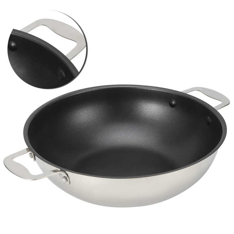 Kitchen Utensil Frying Pan 2-Handle for Home Restaurant