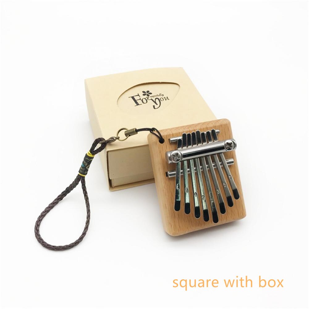 Mini Kalimba 8 Keys Thumb Piano Great Sound Finger Keyboard Musical Instrument For Kids Girlfriend Festive MultiStyles