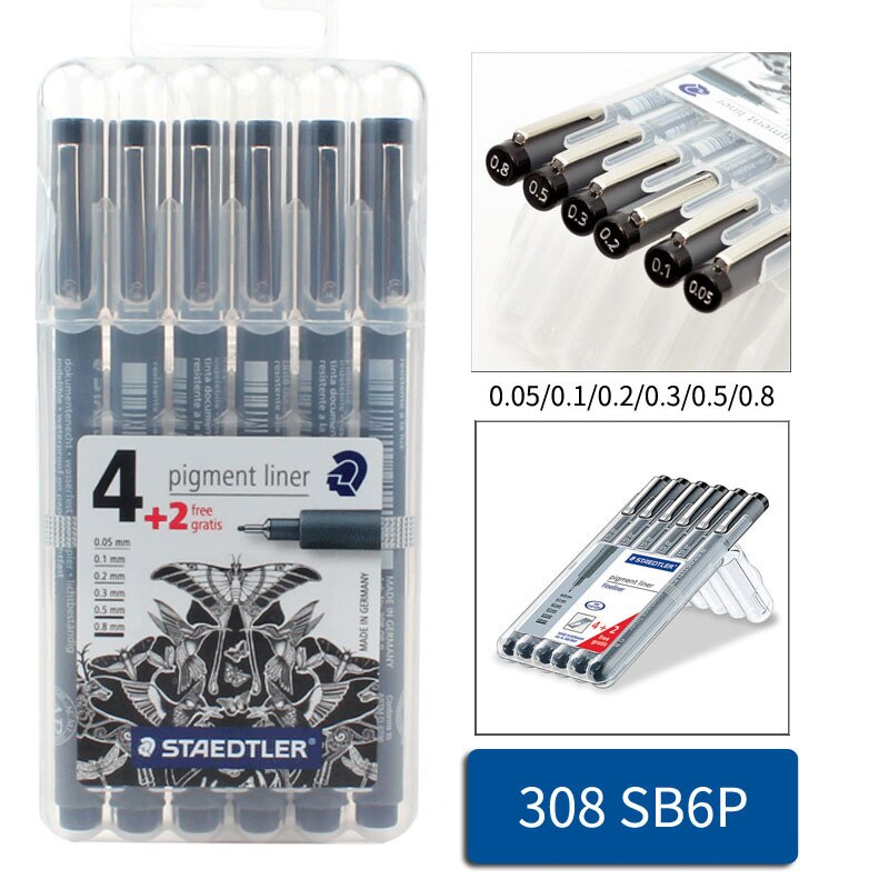 STAEDTLER waterproof line drawing pen strokes cartoon hand-painted pen drawing pen set: Default Title