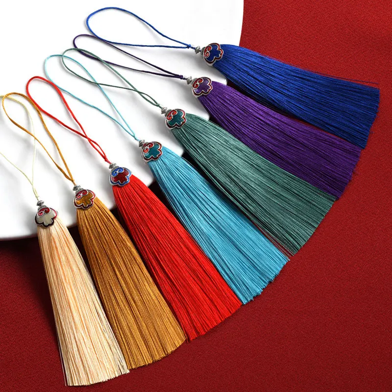 2 uds borlas artesanales sombrero de nube borla sedosa hecha a mano borlas suaves para manualidades fabricación de joyería accesorios DIY