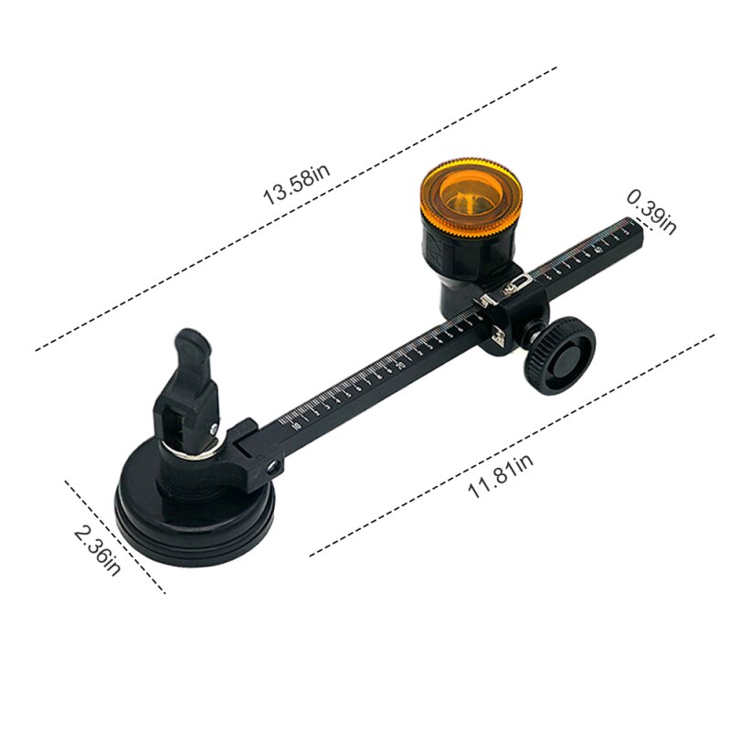 60Cm/23.6 Inch Cirkel Glassnijder Tool Heavy Duty Circulaire Glassnijder Kompassen Type Industriële Grade Glas Cirkel snijden: A