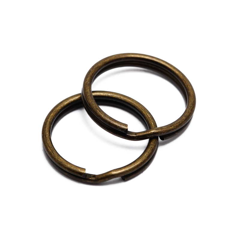 16/20/50mm 50 diy metallnøkkelholder delte ringer unisex nøkkelring nøkkelring nøkkelring tilbehør nøkkelringlaging tilbehør