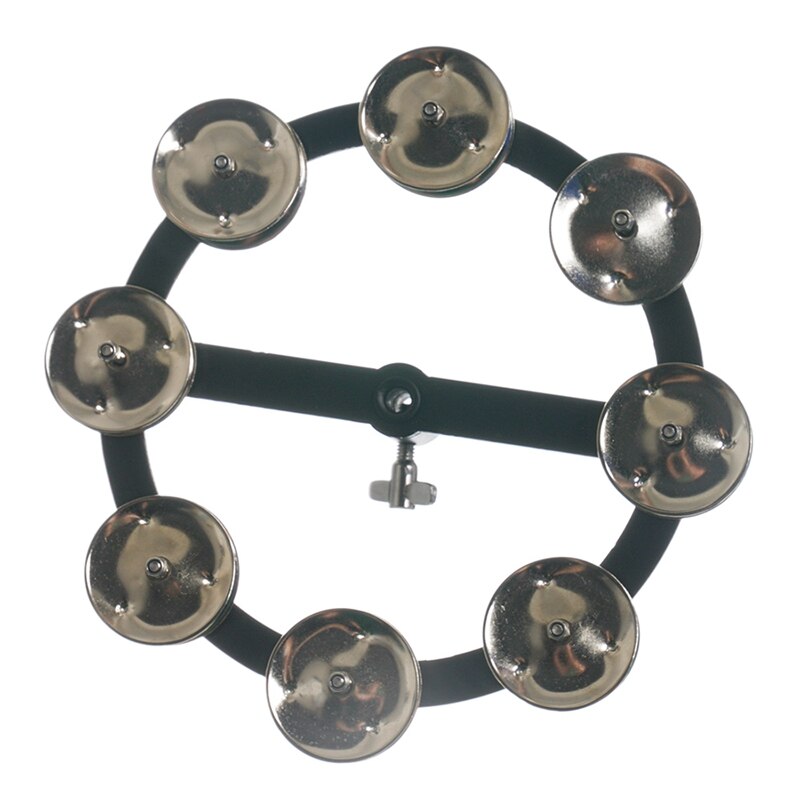 Hi-hat tambourine portátil com linha de aço tambor instrumento hi-hat pandourine acessórios: Default Title