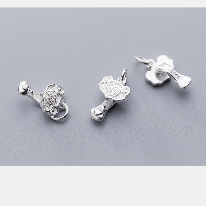 Uqbing 100% 925 Sterling Zilver Wishful Hanger Hart Charmes Voor Vrouwen Diy Kettingen Sieraden Bevindingen