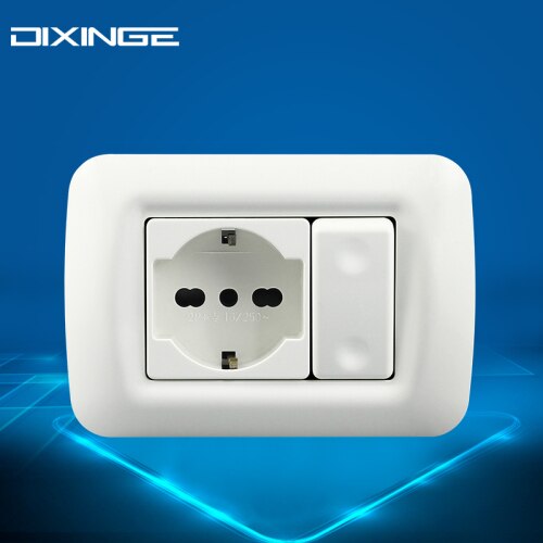 118 typ pc panel italiensk standard israelisk väggbrytare dold italiensk standard eluttag med usb: 1 gäng 1- vägs uttag 2