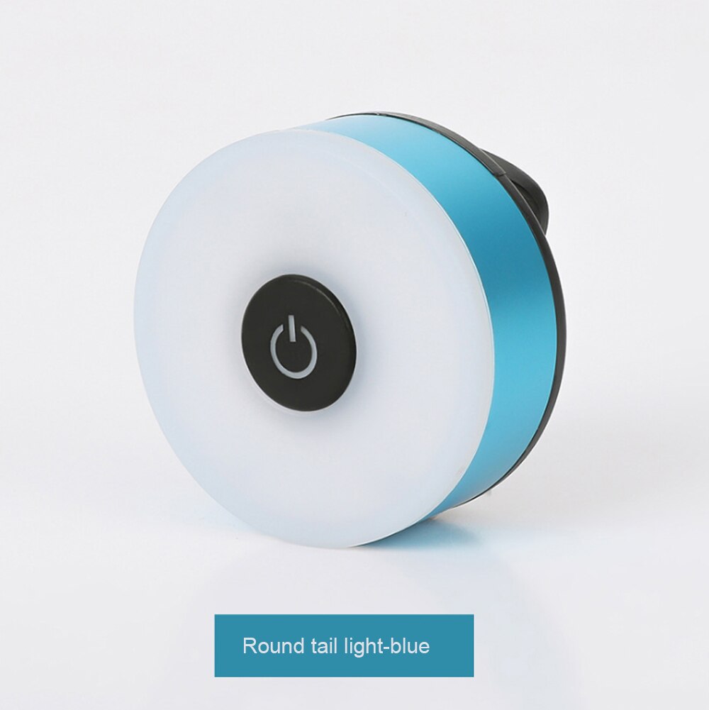 Usb Achterlicht Voor Mtb Fiets Mini Led Fiets Staart Lighs Waterdichte Fietsen Terug Waarschuwing Lamp Helm Rugzak Zaklamp: Blauw