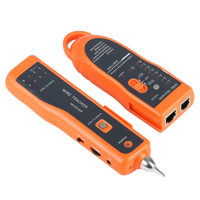 Utp stp kat 5 kat 6 rj45 lan netværkskabel tester linjefinder  rj11 telefonledningssporer sporing diagnose-tonesæt xq -350