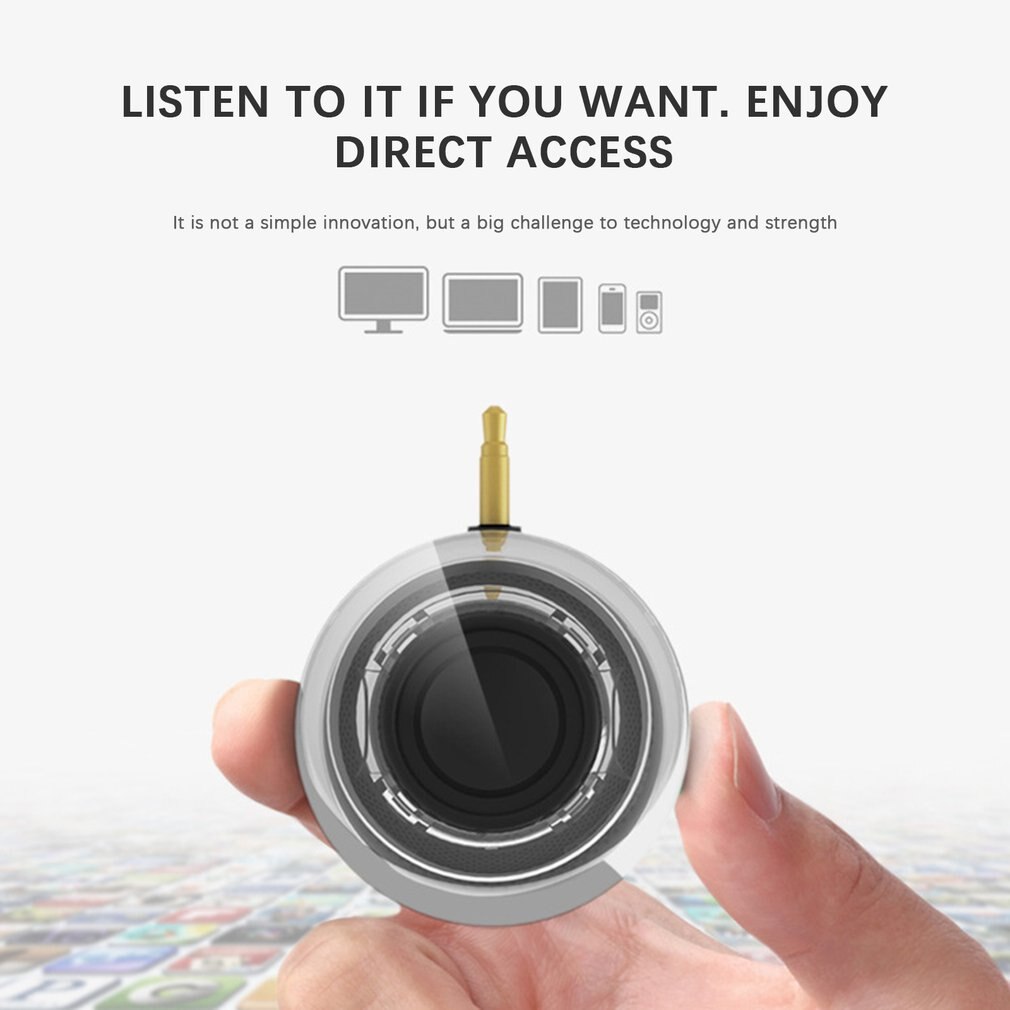 USB Plug-in Desktop Computer Portable Speaker USB Mini Soundbar Subwoofer Wired LED Music Box With Dual Driver