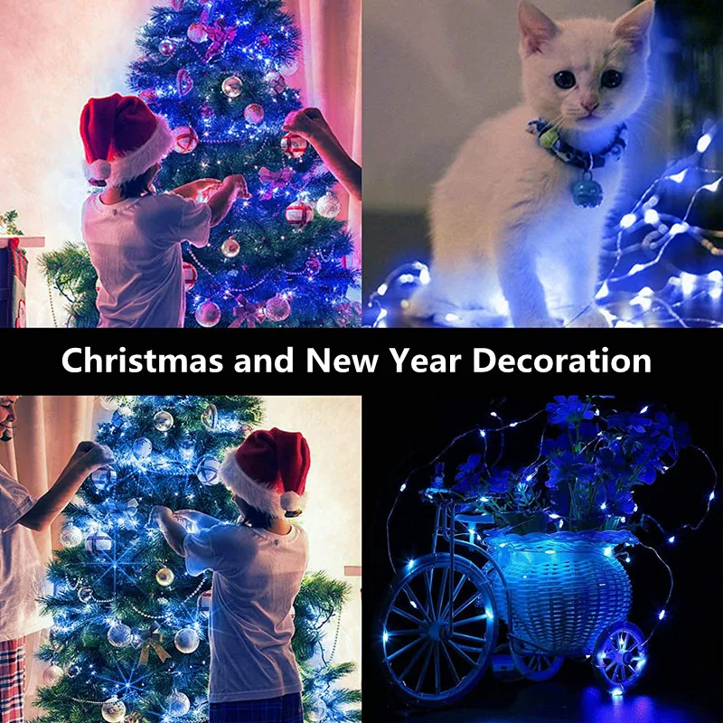LED-Lichterkette, Knopfbatterie, Lichterkette, Weihnachten, Hochzeit, Neujahr, Schlafzimmer, Wohnzimmer, Garten, Dekoration, Girlande