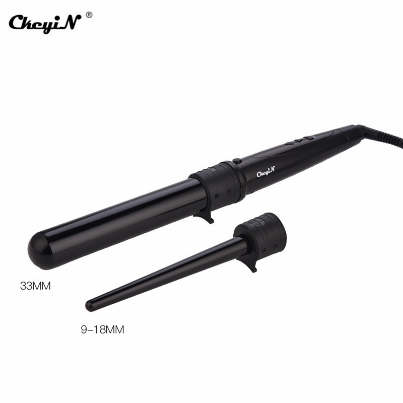 Ckeyin lokówka lokówki robić włosów 9-32MM profesjonalne kędzior żelazka 0.35 robić 1.25 Cal ceramiczne narzędzia robić stylizacji włosów tong wymienne 45: HS003HE i A
